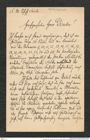Nachlass Franz Steindachner, Brief von Stefan Paulay an Franz Steindachner (28.10.1887), Inv.Nr. 384.01, Seite 1
